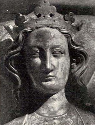 Eleanor of Castile — gilt-bronze effigy by William Torel, Westminster Abbey, 1290s